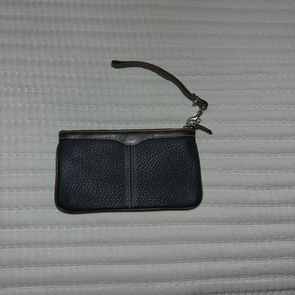 Dooney & Bourke Black Leather Wristlet